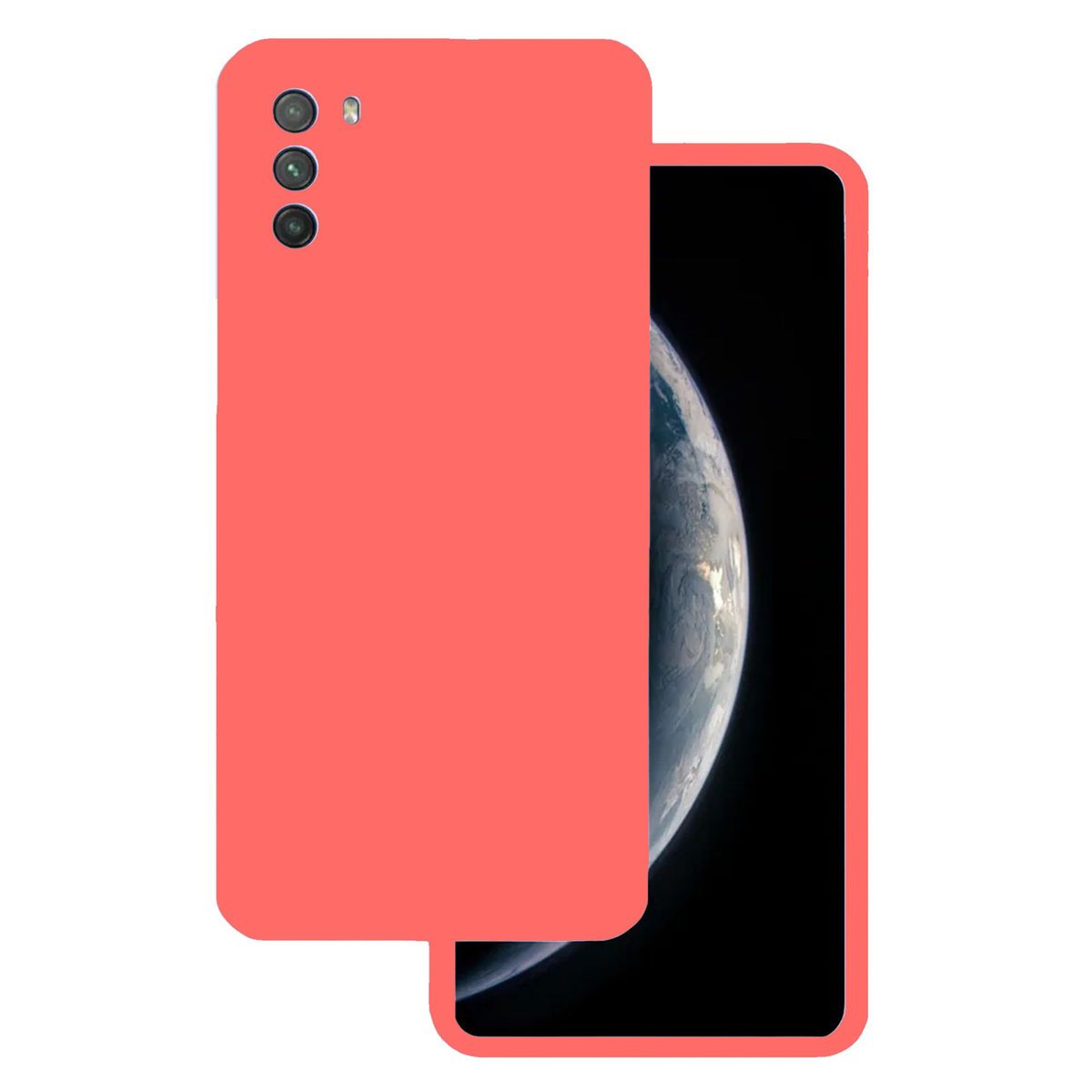 GENERICO - Funda Estuche Silicone Case Compatible Con Xiaomi Poco M3 Salmon