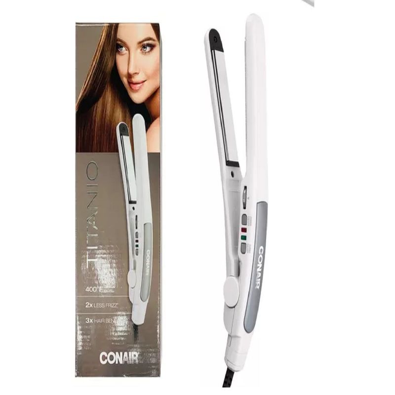 CONAIR - Plancha para pelo Slim Cerámica Revestimiento De Titanio Conair
