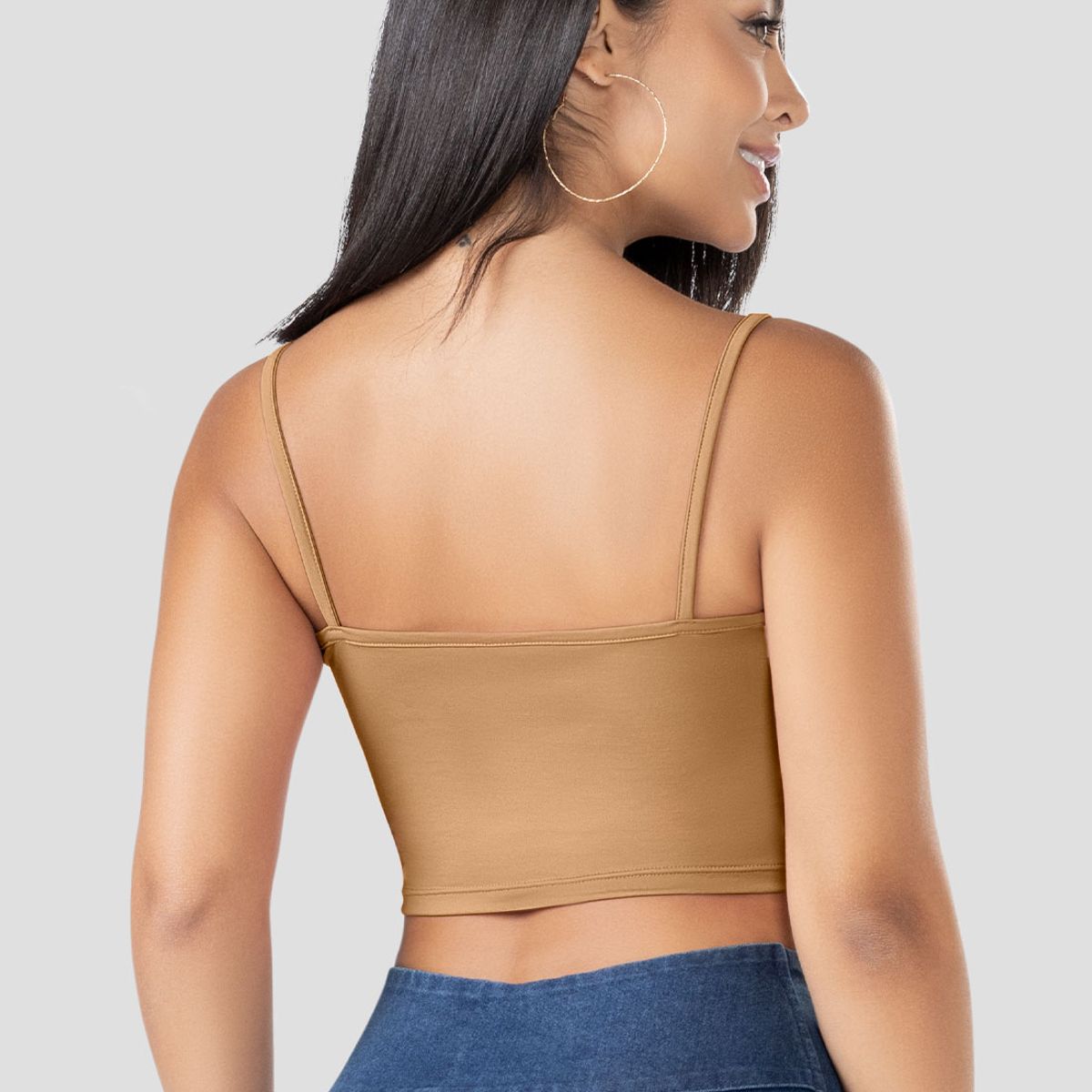 MARKETING PERSONAL - Crop Top Mujer Caramelo Mp 100229