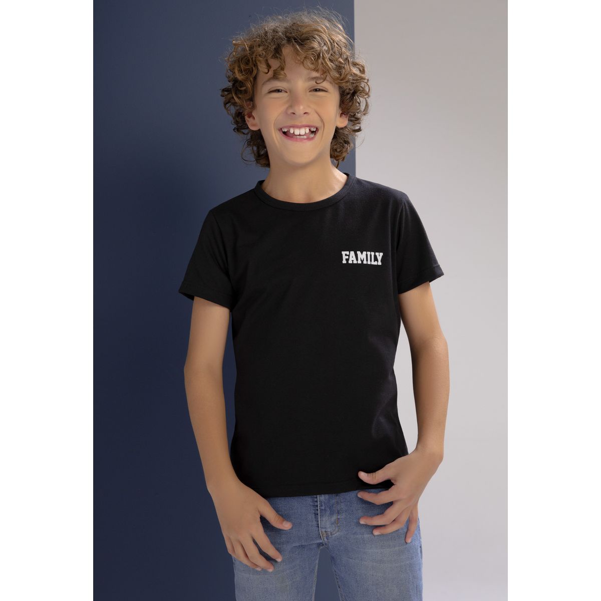 MARKETING PERSONAL - Camiseta Infantil Masculino Negro Mp 102017