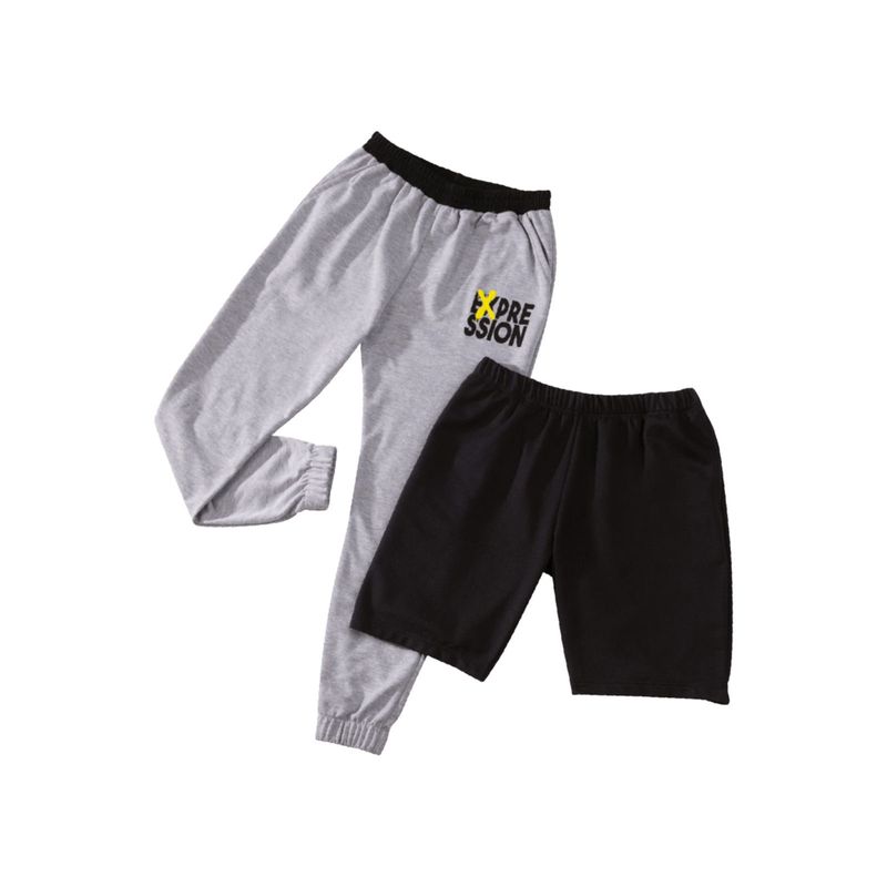 MARKETING PERSONAL - Jogger+Bermuda Infantil Masculino Multicolor Mp 7132