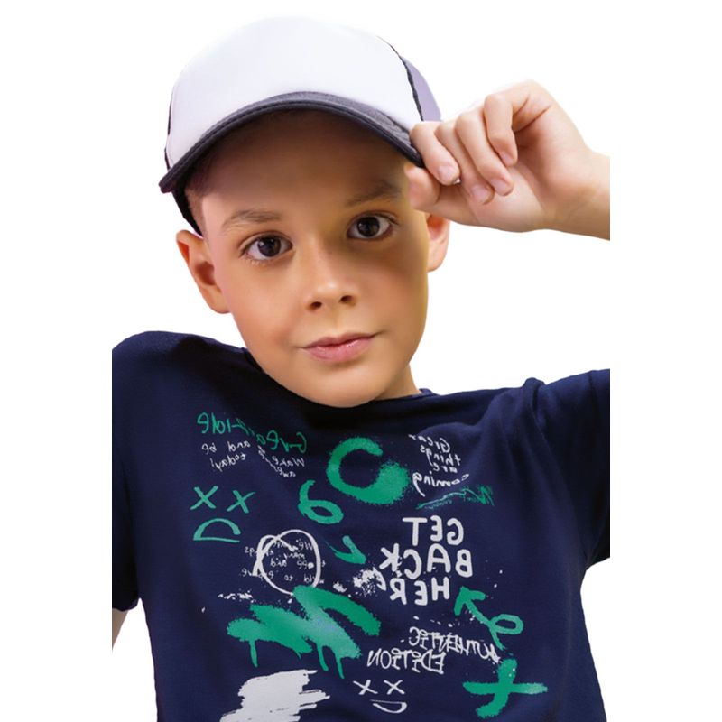 MARKETING PERSONAL - Camiseta Infantil Masculino Azul Mp 9292