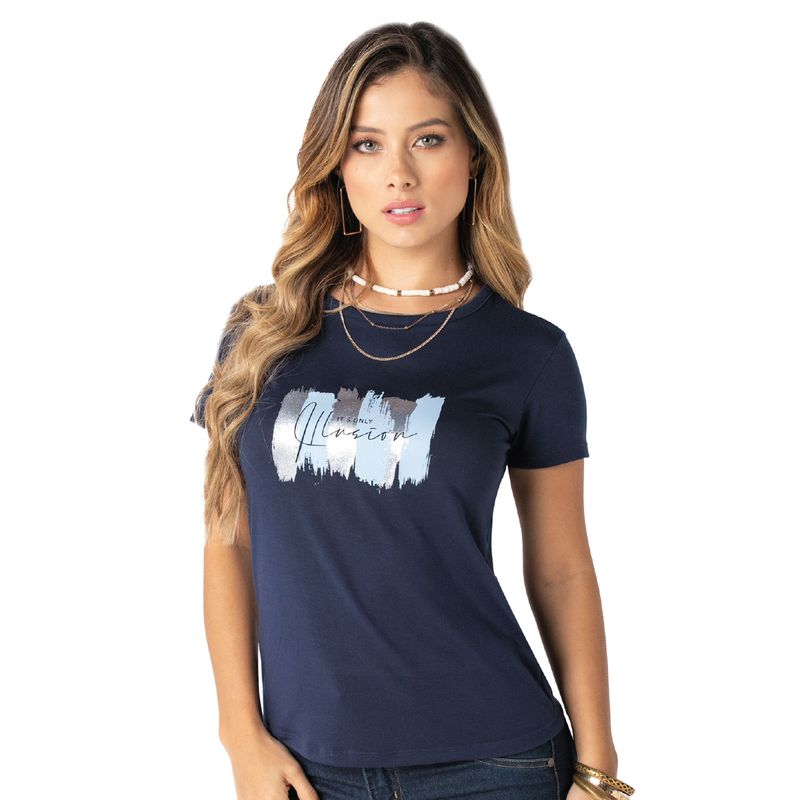 MARKETING PERSONAL - Camiseta Mujer Azul Mp 9122