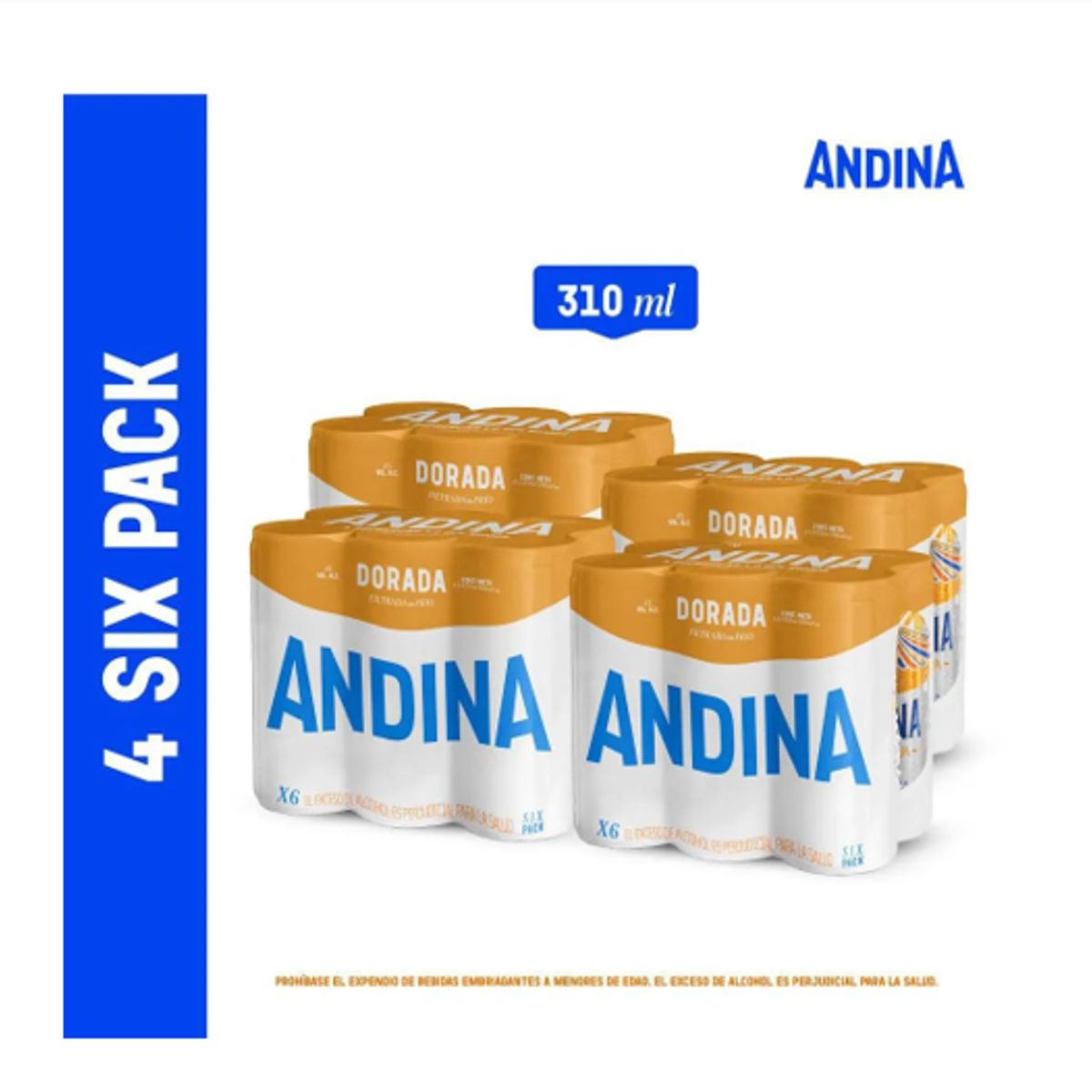 ANDINA - Cerveza Andina Dorada 24x310ml