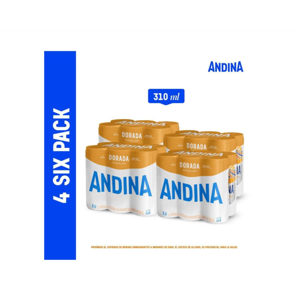 ANDINA - Cerveza Andina Dorada 24x310ml