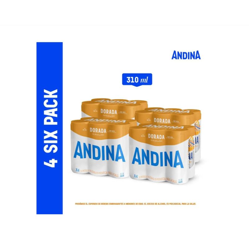 ANDINA - Cerveza Andina Dorada 24x310ml