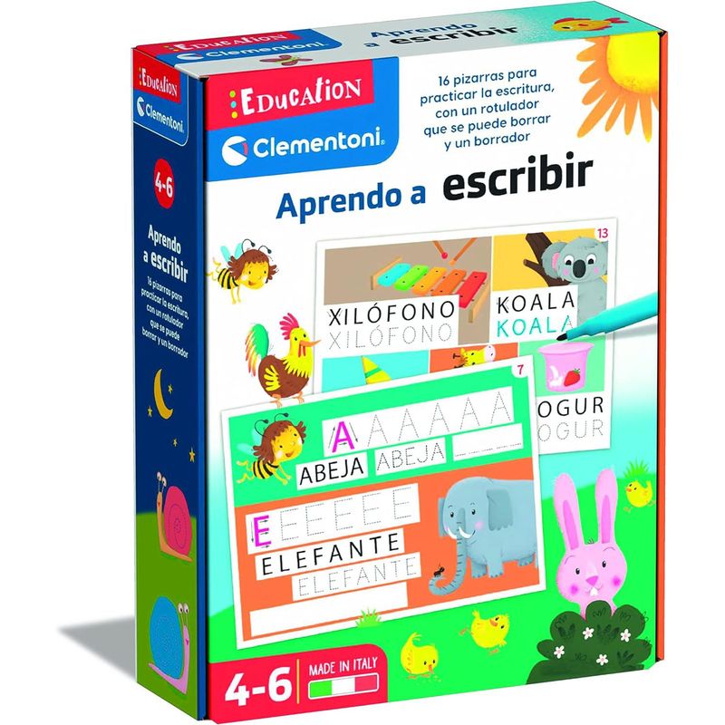 CLEMENTONI - Juego Didáctico Para Niños Lectura Y Escritura