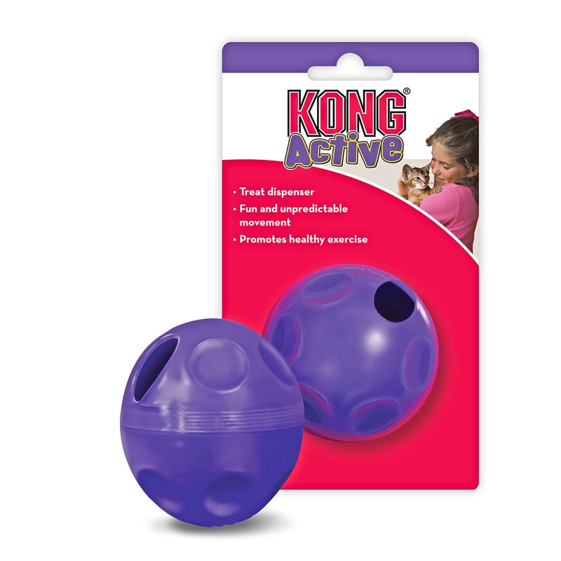 KONG - Juguete para Gato Pelota Kong Dispensadora de Alimento