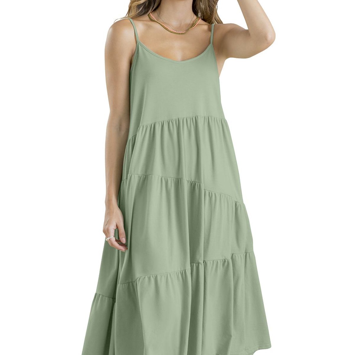 RUTTA - Vestido Largo Mujer Verde Oliva Rutta 102903