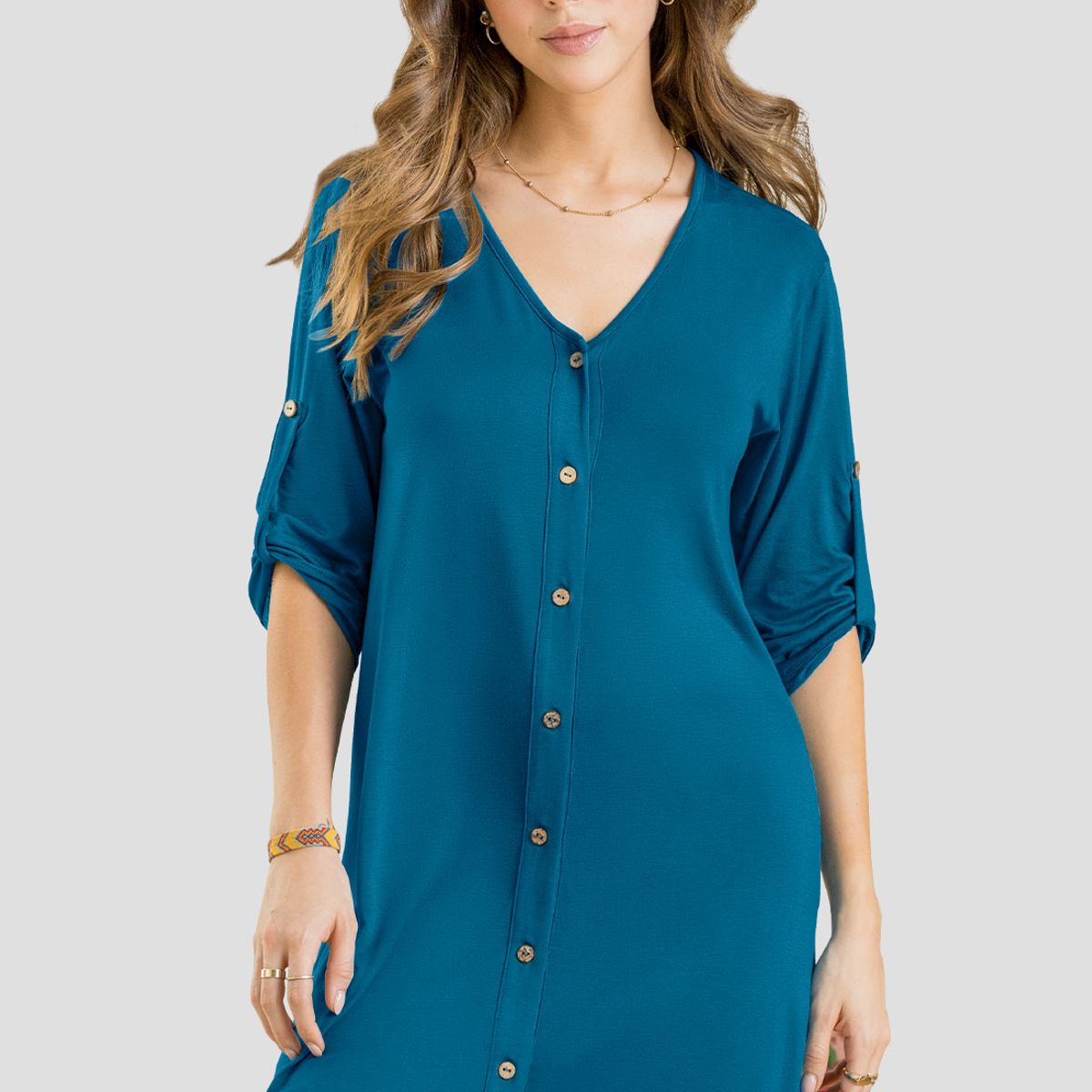 RUTTA - Vestido Corto Mujer Azul Petróleo Oscuro Rutta 102906