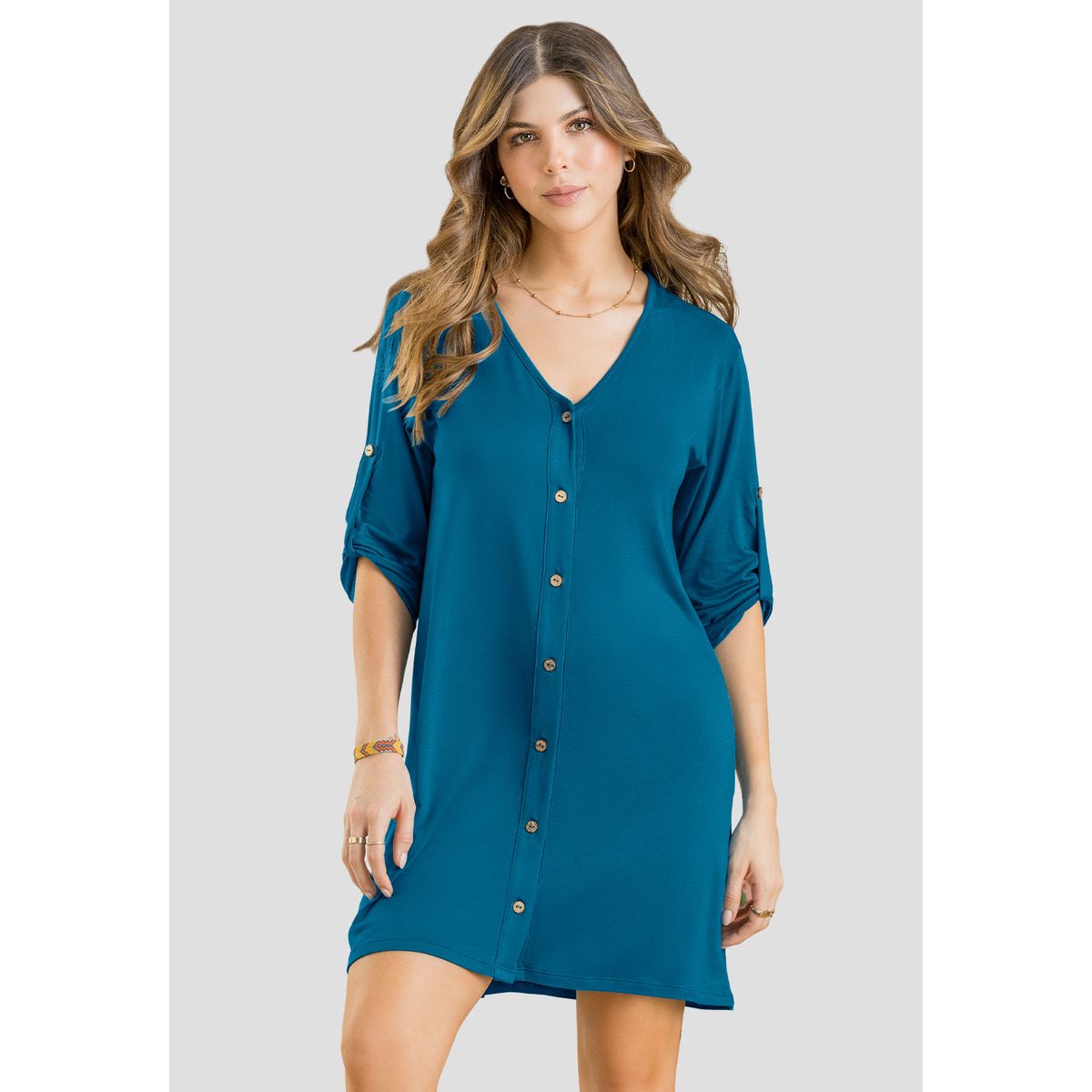 RUTTA - Vestido Corto Mujer Azul Petróleo Oscuro Rutta 102906