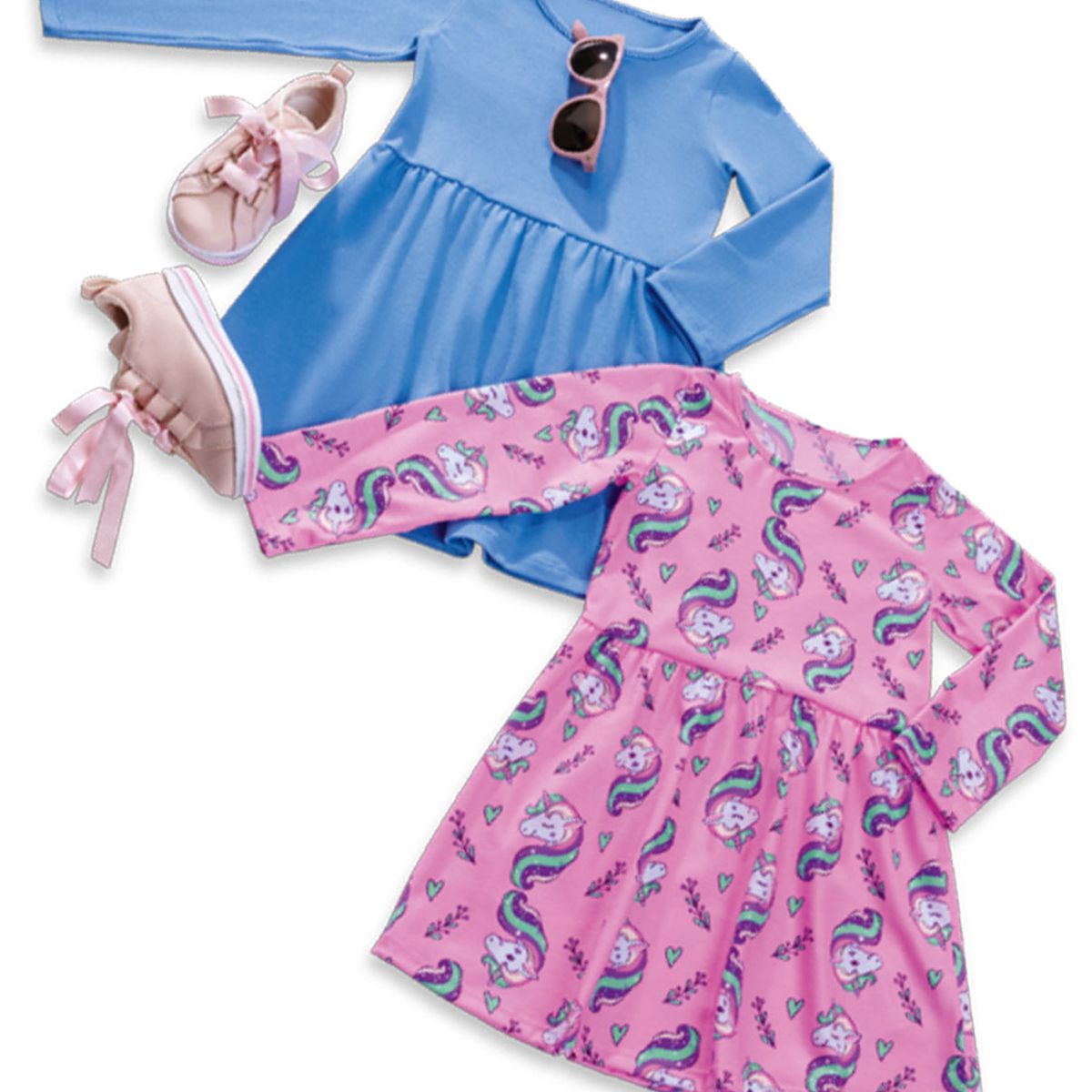 MARKETING PERSONAL - Vestido Paq X2 Infantil Femenino Multicolor Mp 7059