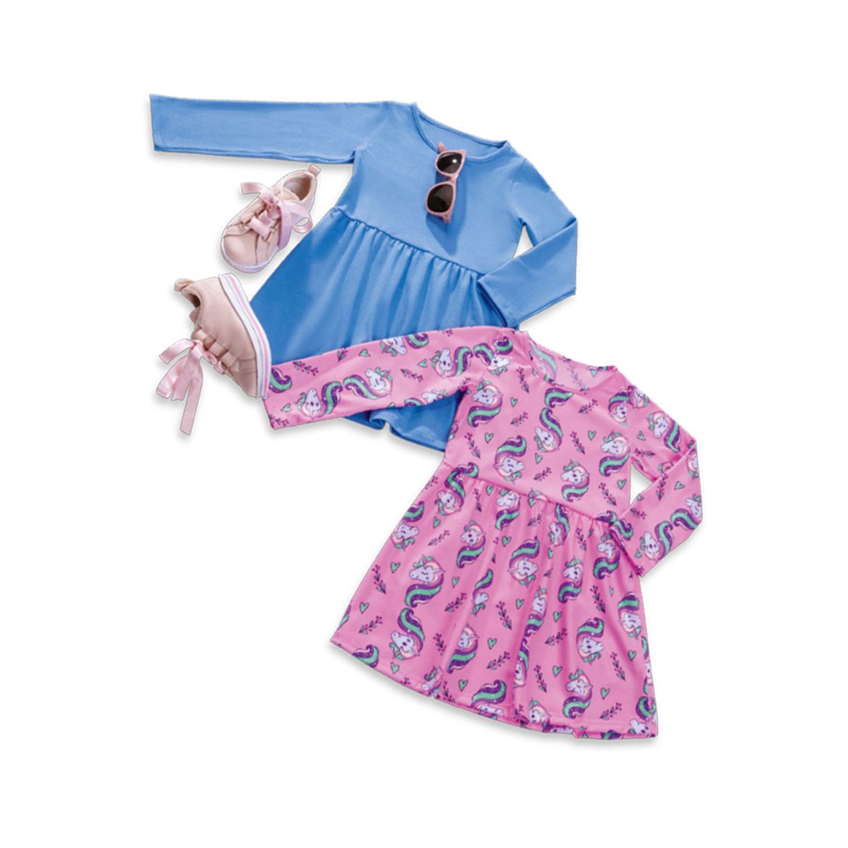 MARKETING PERSONAL - Vestido Paq X2 Infantil Femenino Multicolor Mp 7059