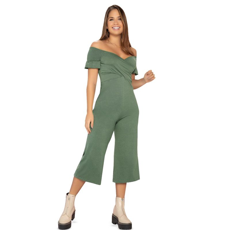 ATYPICAL - Enterizo Largo Mujer Verde Atypical 7963