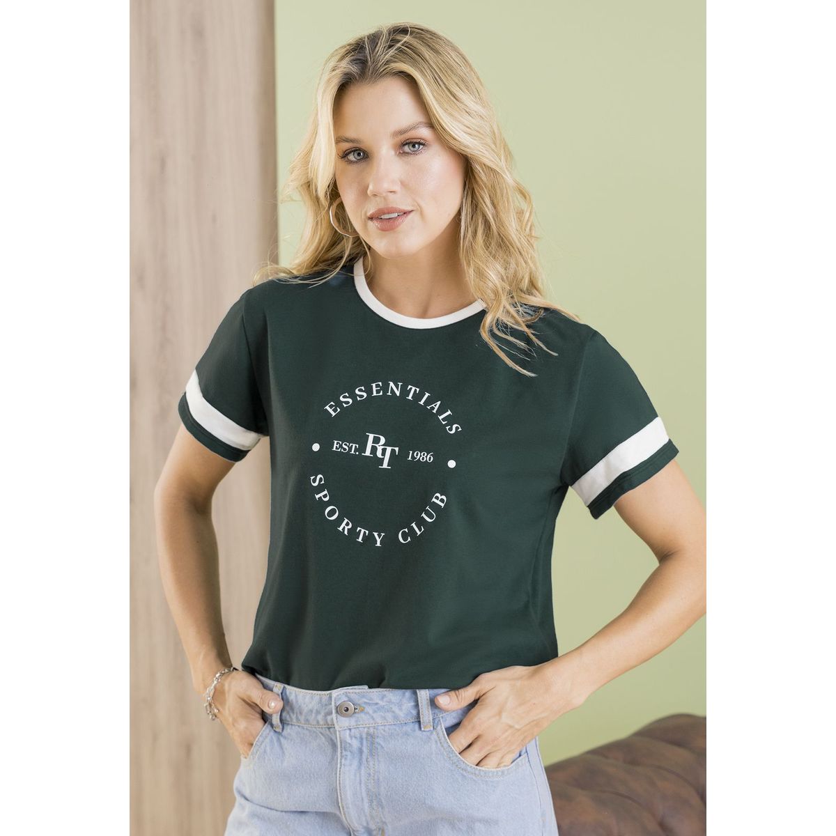 RUTTA - Camiseta Mujer Verde Botella Rutta 102885