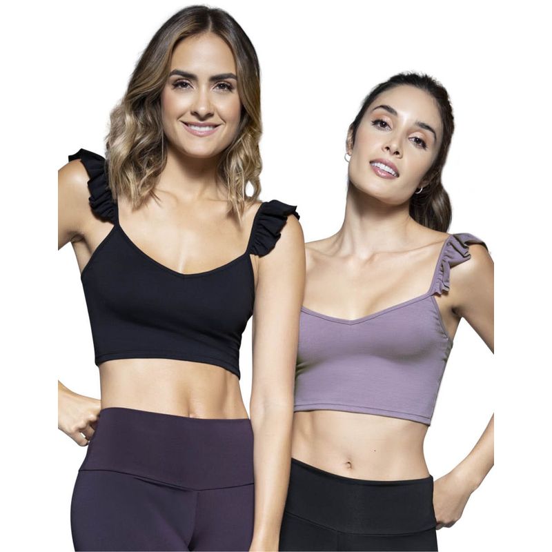 RUTTA - Crop Top Paq X2 Mujer Multicolor Rutta 31622