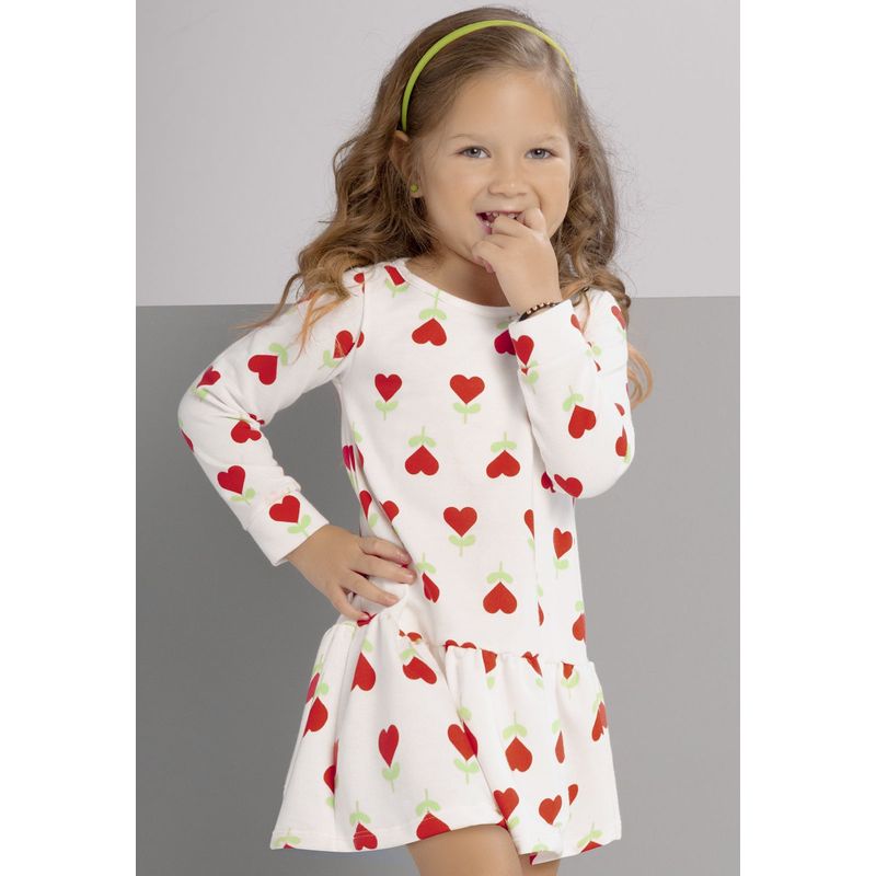 MARKETING PERSONAL - Vestido Infantil Femenino Estampado Mp 100714