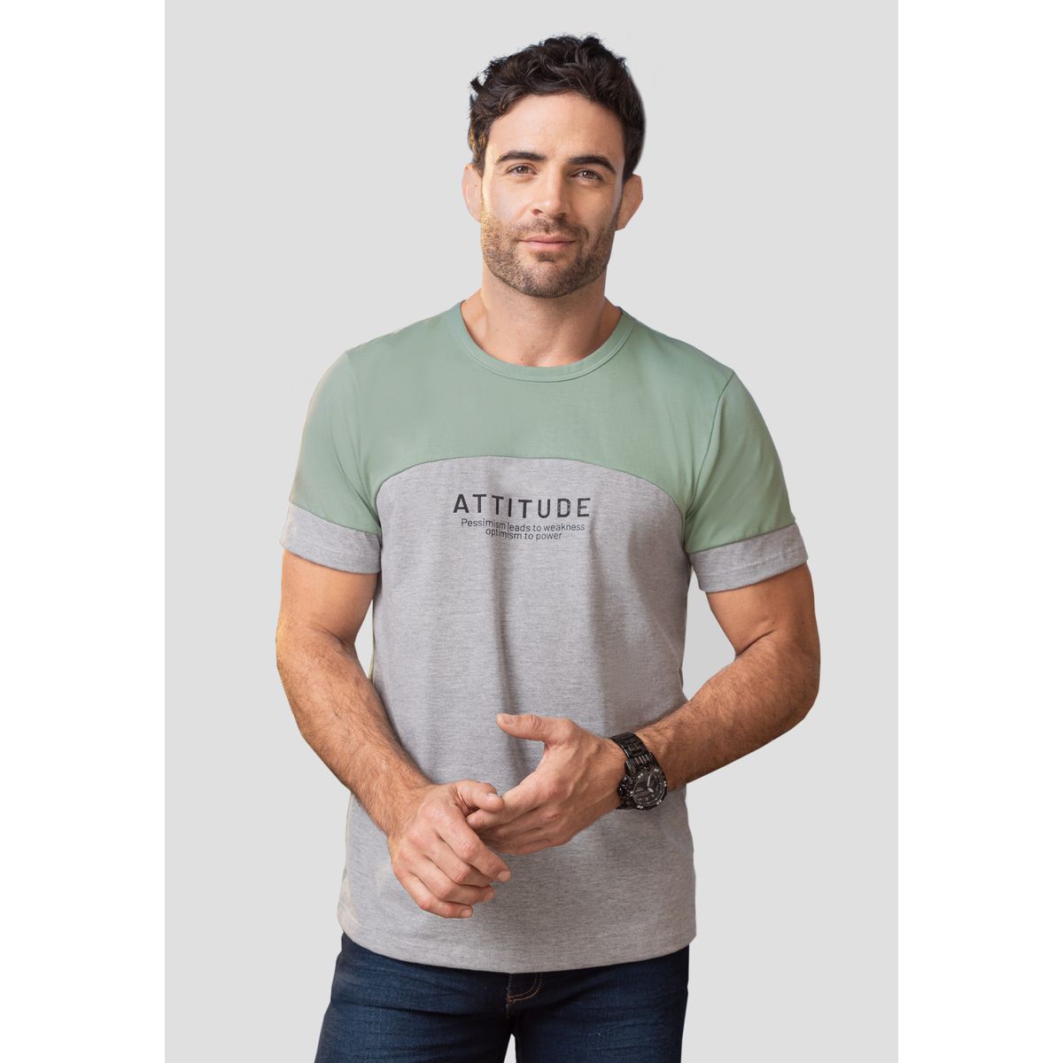 MARKETING PERSONAL - Camiseta Hombre Verde Oliva Mp 102563