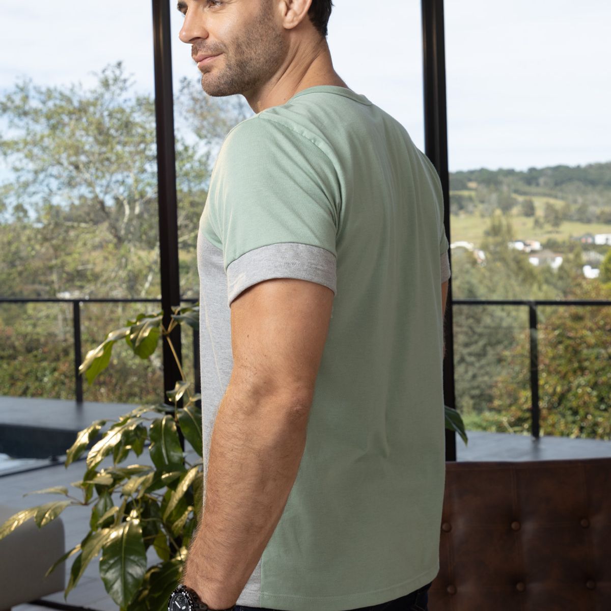 MARKETING PERSONAL - Camiseta Hombre Verde Oliva Mp 102563