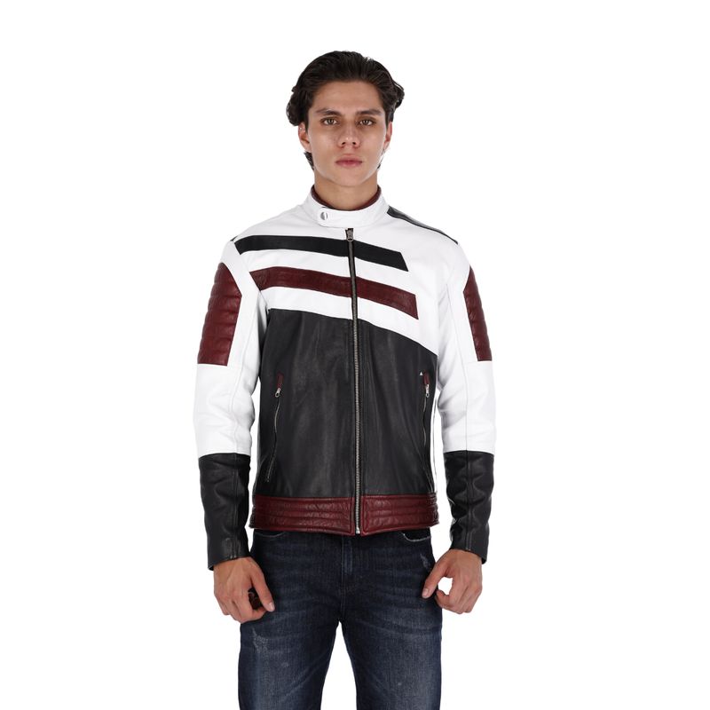 LA CHAQUETERIA - Chaqueta en Cuero Multicolor Denzel