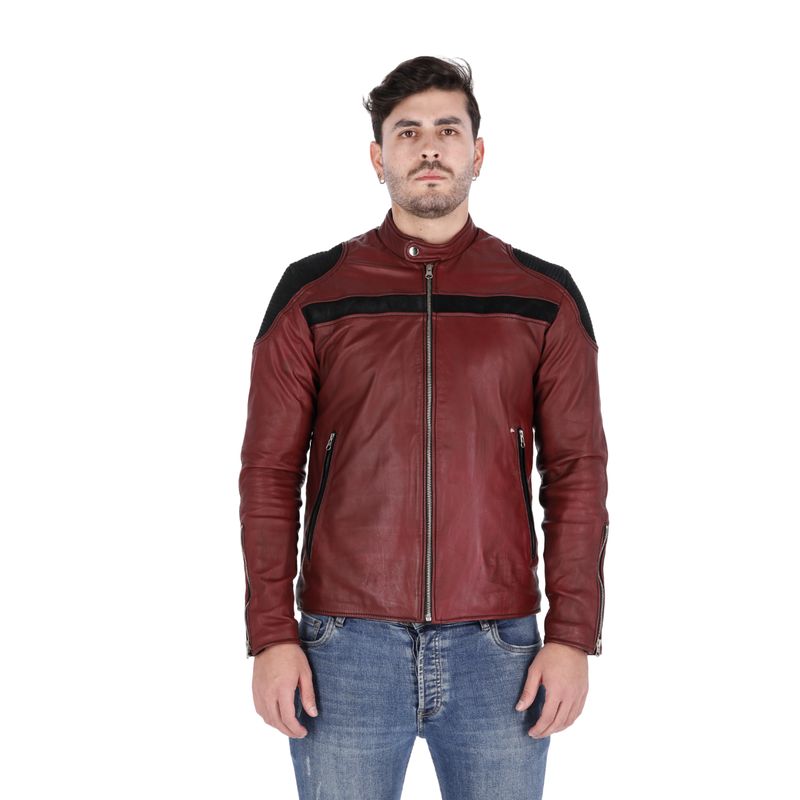LA CHAQUETERIA - Chaqueta en Cuero Vinotinto LCHL153