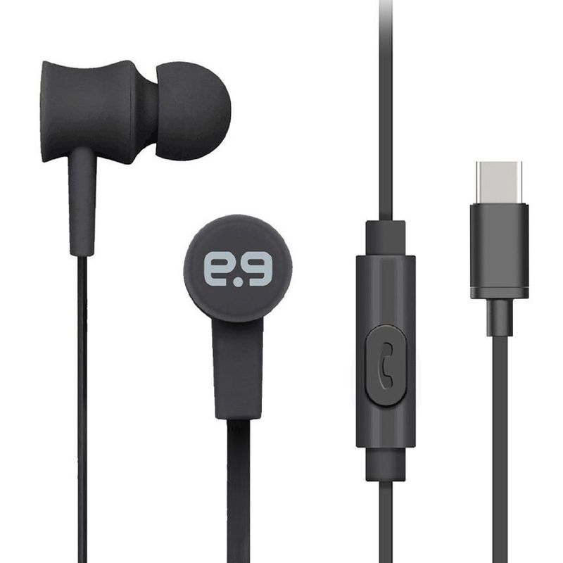 PURE GEAR - Puregear Audifono con Cable USB-C PureBoom Manos Libres Negro