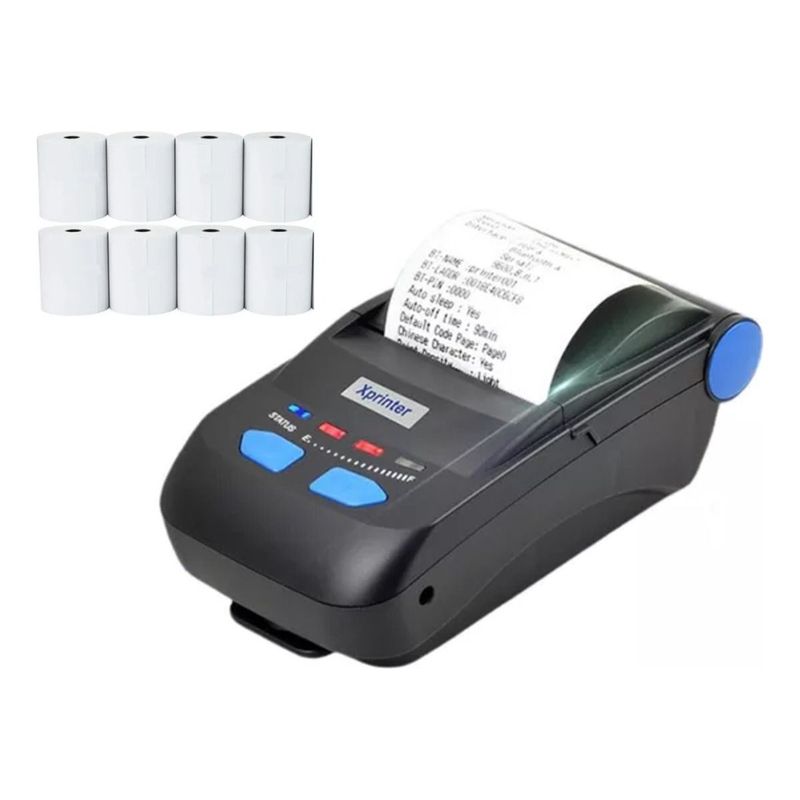 XPRINTER - Impresora Térmica Bluetooth Xprinter 58mm Xp-p300 + 8 Rollos