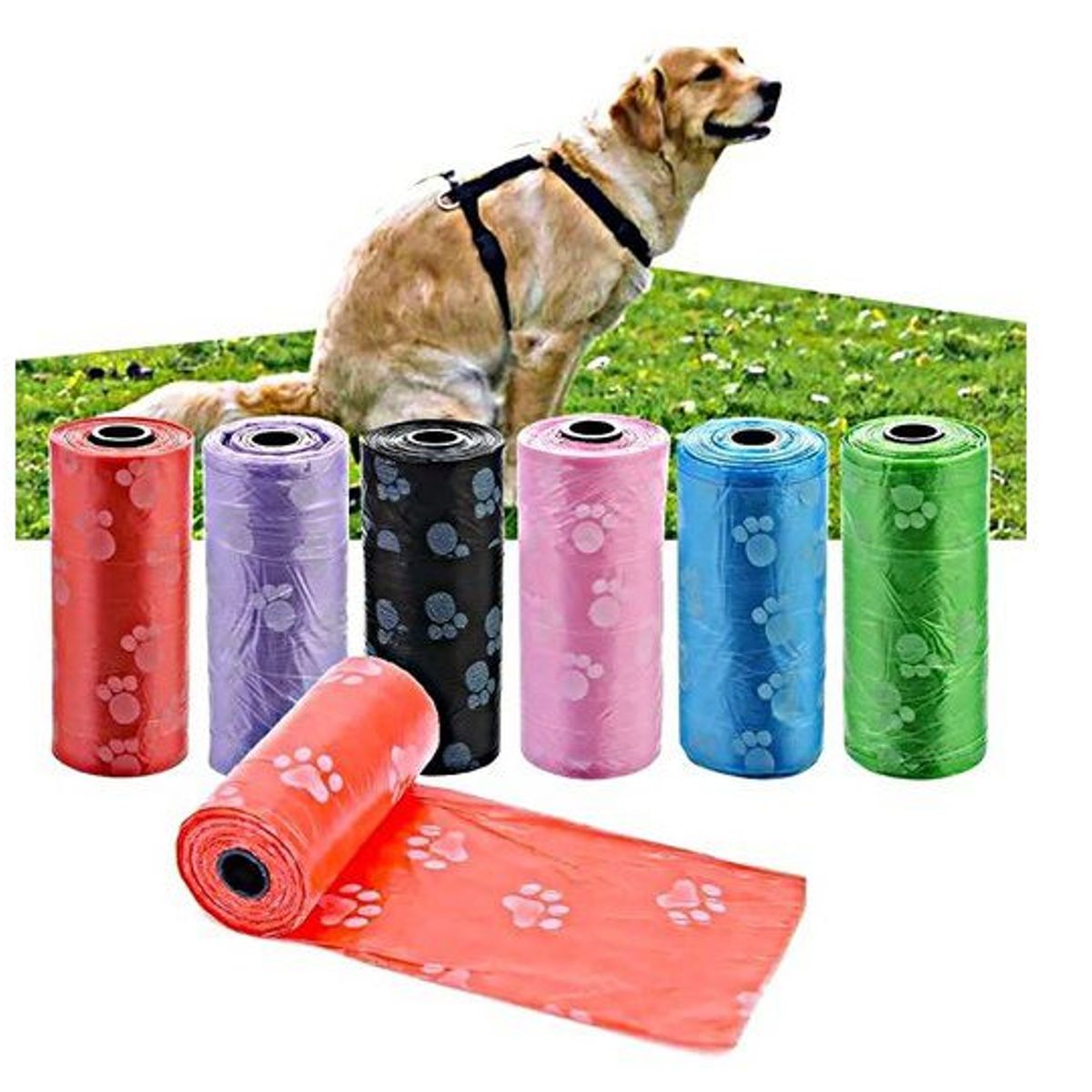 GENERICO - 18 Rollos Bolsas Biodegradables Recoleción Popó Mascotas