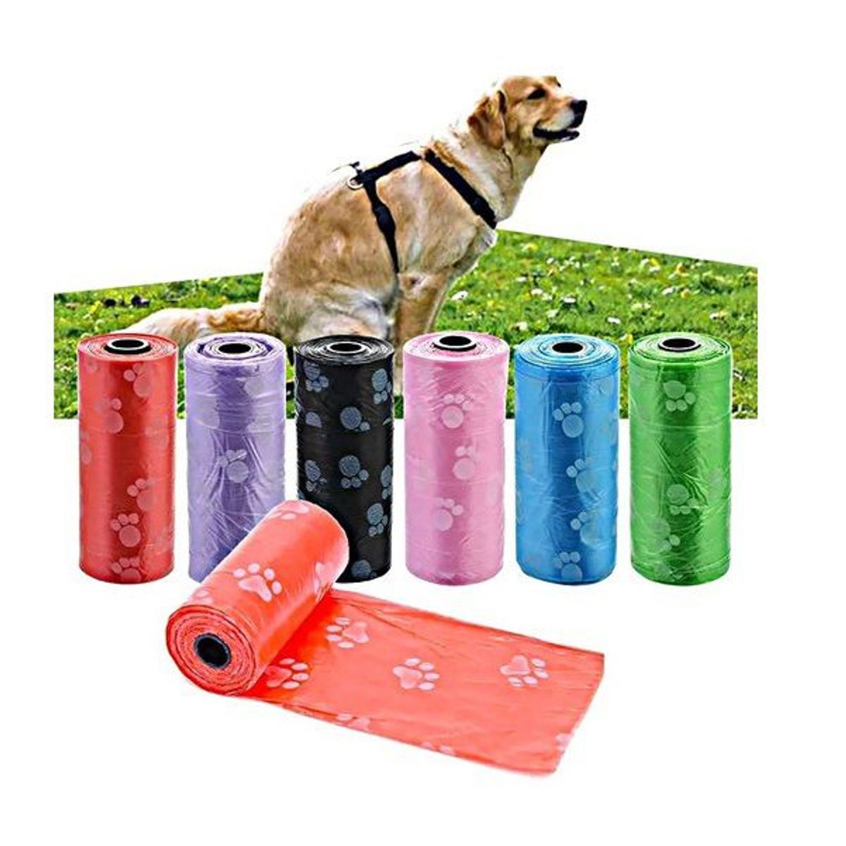 GENERICO - 18 Rollos Bolsas Biodegradables Recoleción Popó Mascotas