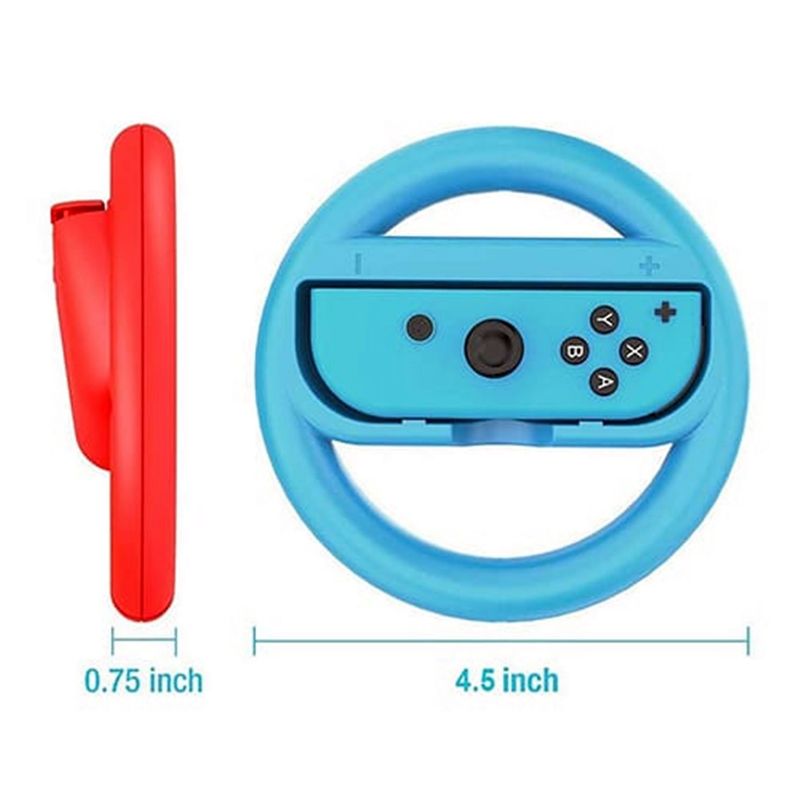GENERICO - Volante Nintendo Switch Para Joycon 2 Unidades Timon Rueda