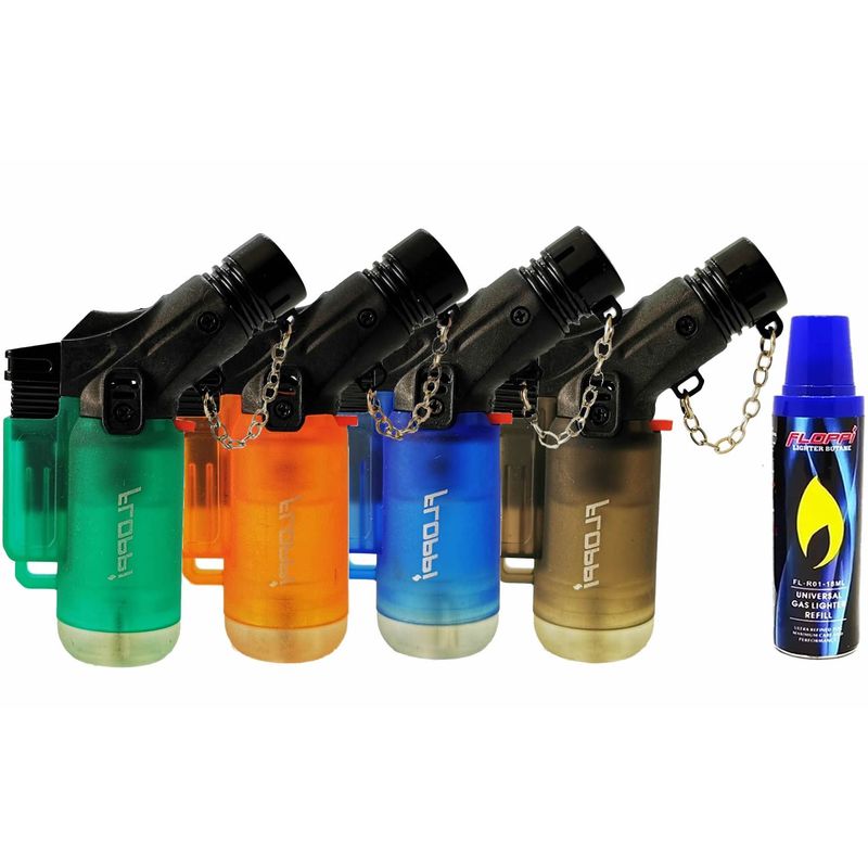 GENERICO - Soplete Flameador Encendedor Mini Cocina + 1 Recarga Butano