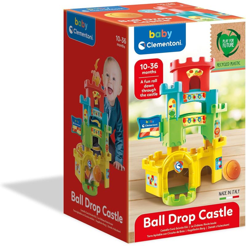CLEMENTONI - Juego Didactico De Torre Apilable Con Circuito De Bola