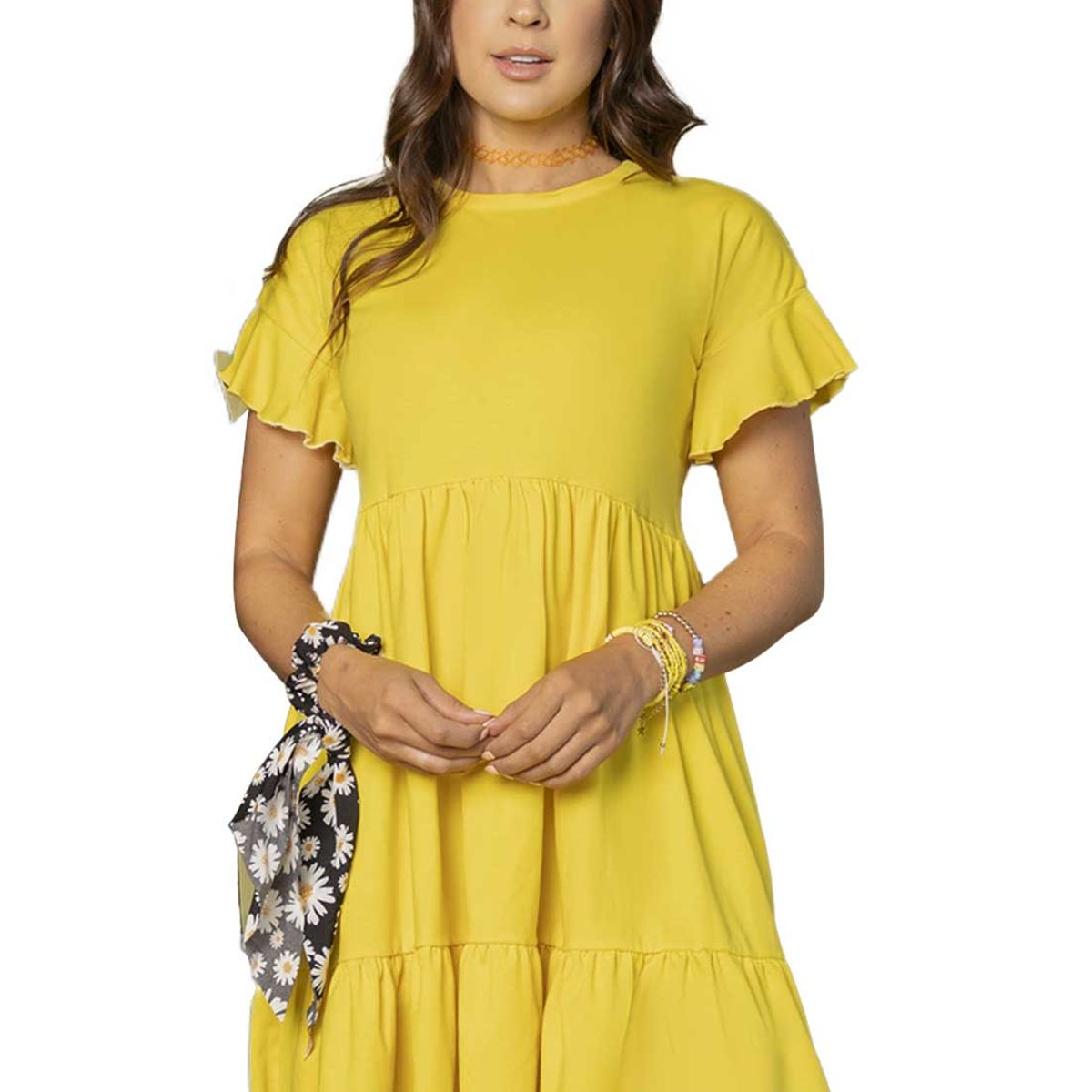 ATYPICAL - Vestido Corto Mujer Amarillo Atypical 78987