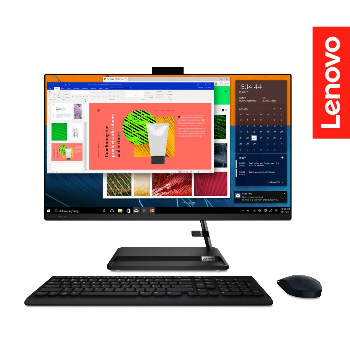 LENOVO - AIO Lenovo IdeaCentre 3 AMD Ryzen 7 16GB 512GB 23.8” Negro