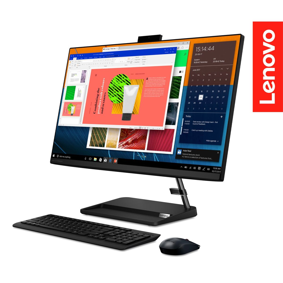 LENOVO - AIO Lenovo IdeaCentre 3 AMD Ryzen 7 16GB 512GB 23.8” Negro