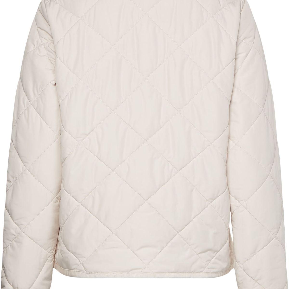 TOMMY HILFIGER - Chaqueta Acolchada Corta Sin Cuello Mujer Blanco Tommy Hilfiger