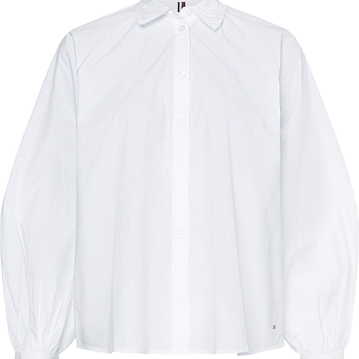 TOMMY HILFIGER - Camisa Con Mangas Raglán Y Corte Amplio Mujer Blanco Tommy Hilfiger