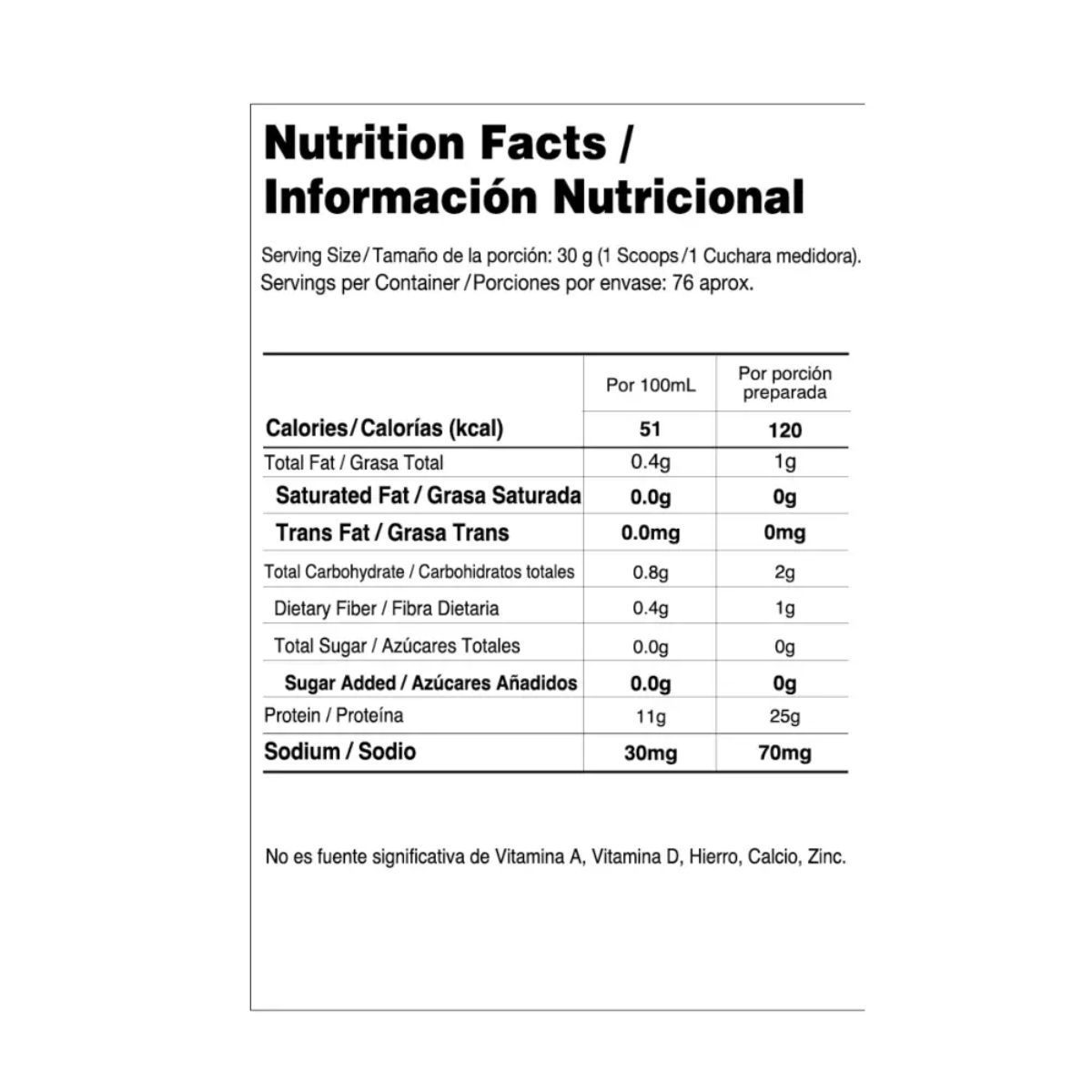 VITANAS - 100% Whey Elite 5 libras Vitanas - Proteina Limpia