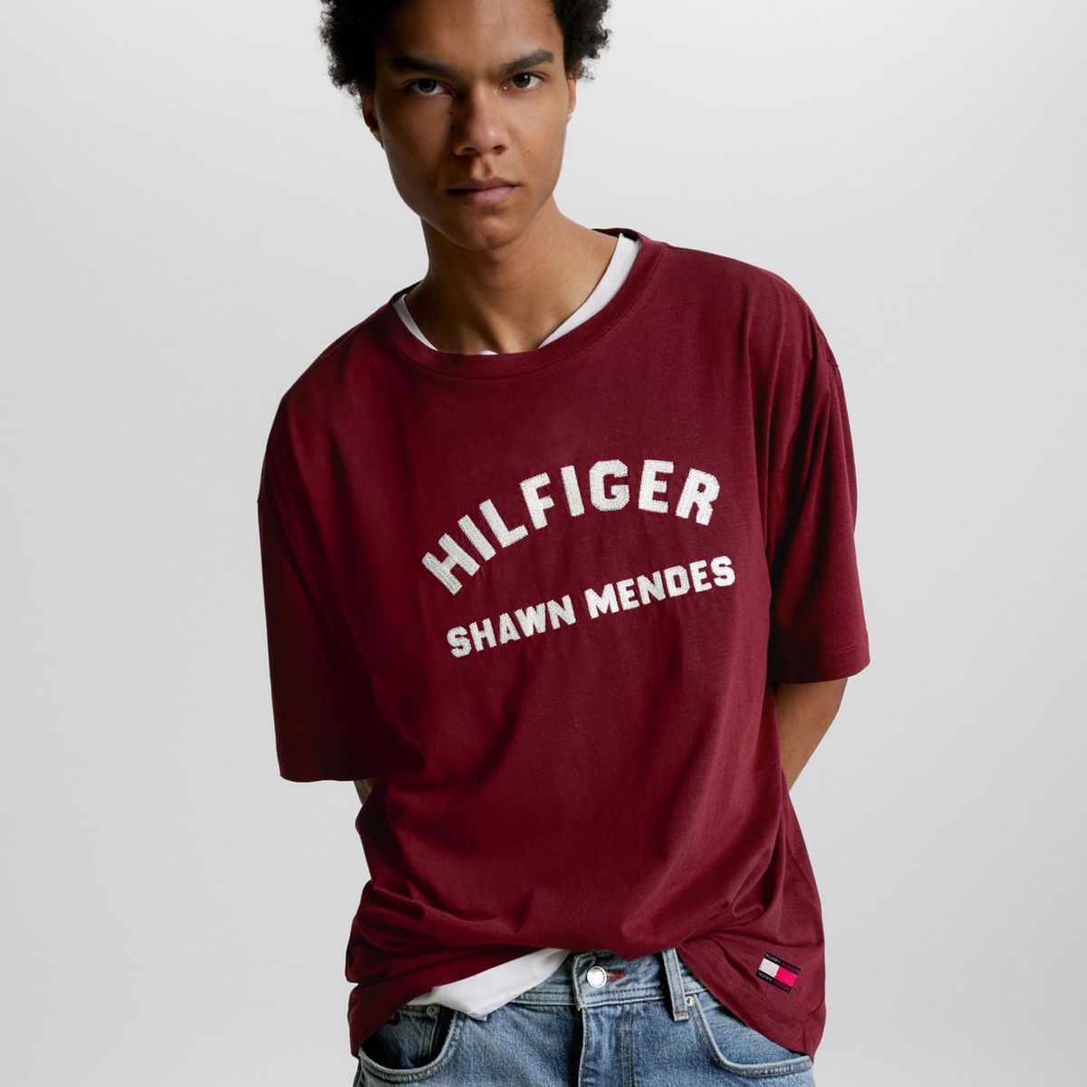 TOMMY HILFIGER - Camiseta Tommy Hilfiger X Shawn Mendes Hombre Rojo Tommy Hilfiger
