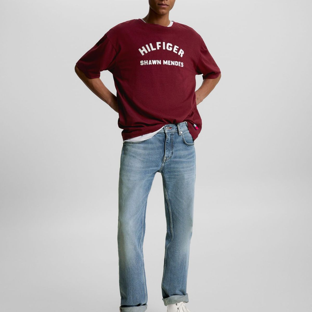 TOMMY HILFIGER - Camiseta Tommy Hilfiger X Shawn Mendes Hombre Rojo Tommy Hilfiger