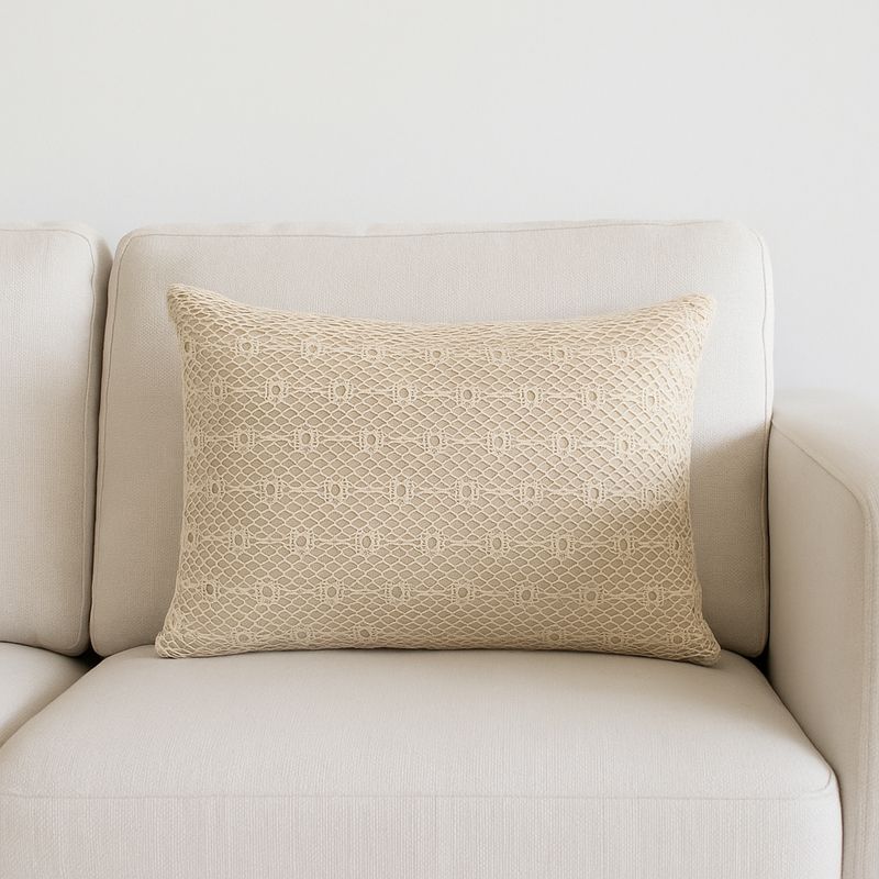 NOSSARENA - Cojin Beige Romance 50x35cm