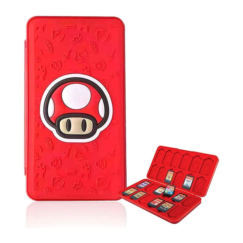 GENERICO - Estuche Para Juegos Y Micro Sd Nintendo Switch 24 Espacios