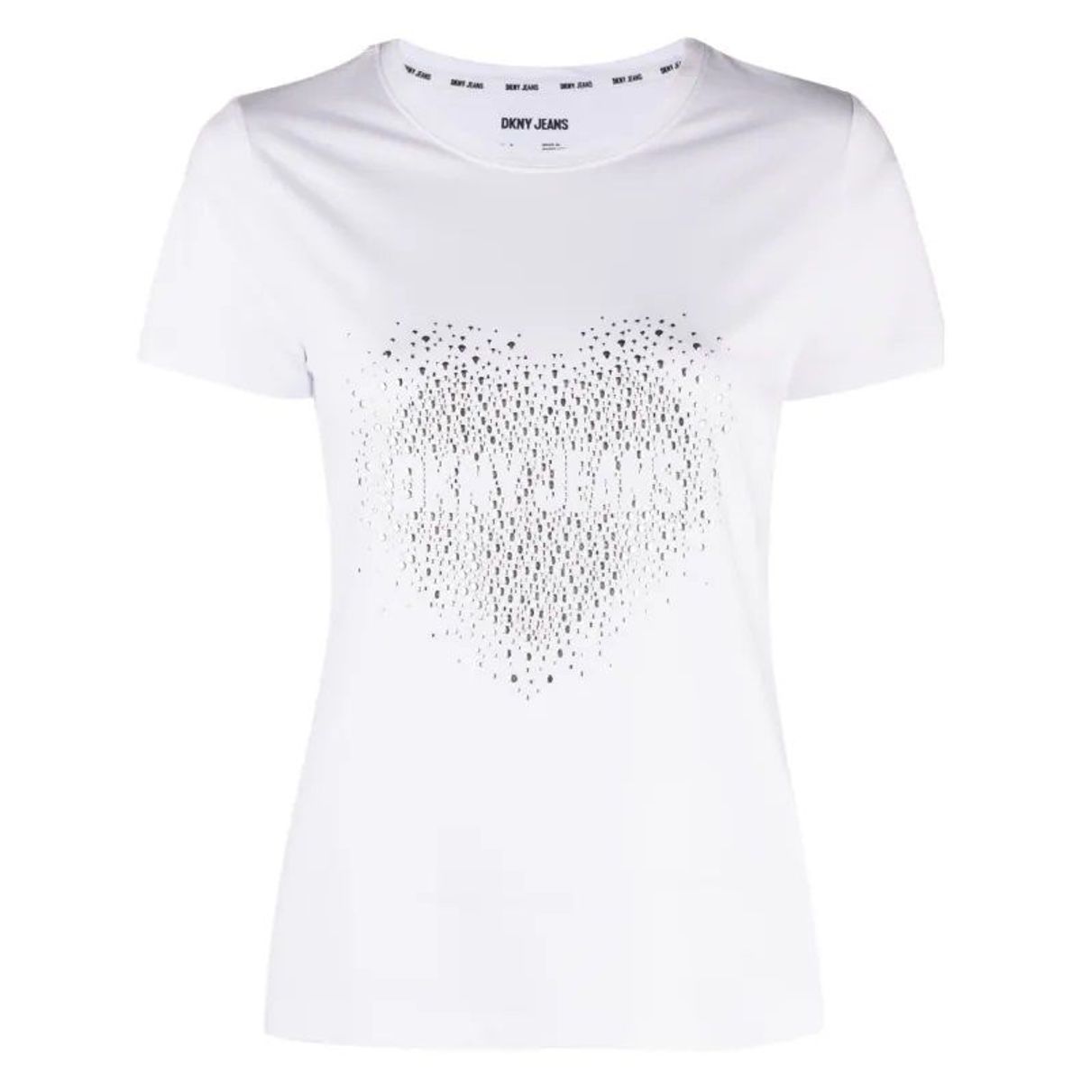 DKNY - Camisa Brillos Dkny Original Blanco Para Mujer