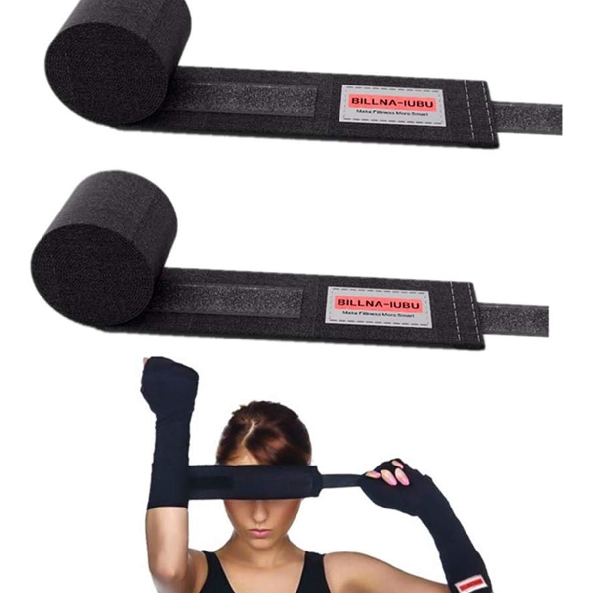 GENERICO - Vendas De Boxeo Billna x2 Negro Unisex