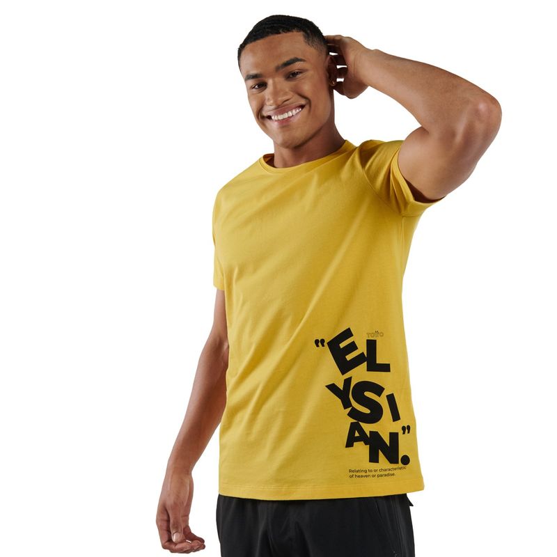TOTTO - Camiseta para Hombre Atena Amarilla