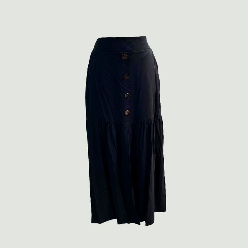 L Y H - Falda Para Mujer Negro Marca L&H
