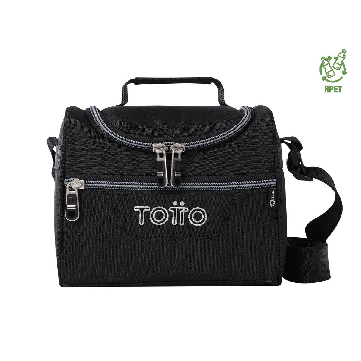 TOTTO - Lonchera Pizarra Azul con Aislamiento Térmico