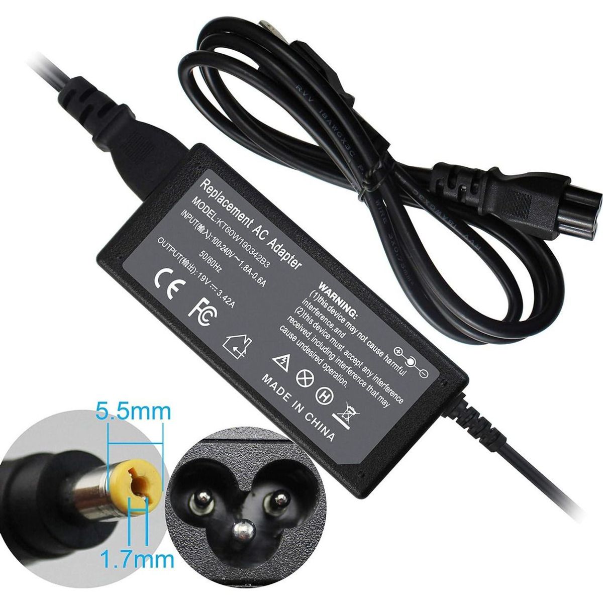 GENERICO - Cargador Para Portátil Acer Aspire Es15 Es1-572