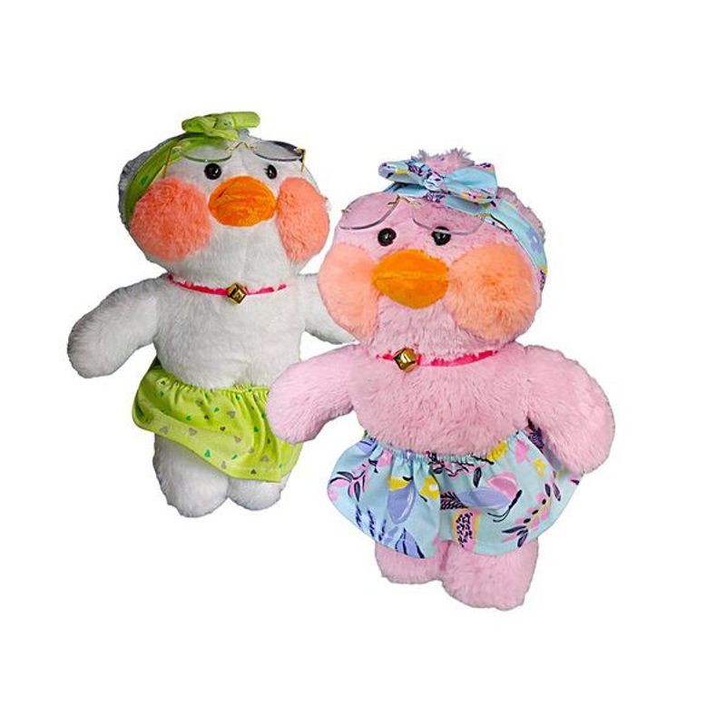 NACIONAL - Peluche De Pato Lalafanfan 30 Cm Suave Tiktok Lalafa Gafas