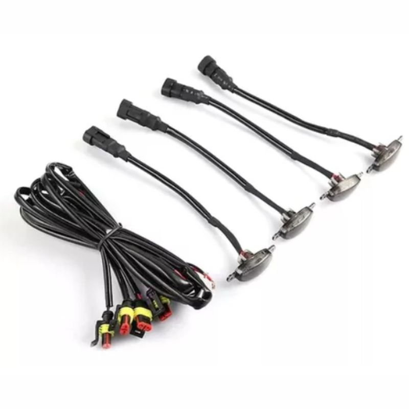 GENERICO - Luces Led Parrilla Amarillas Lujo Persiana X4